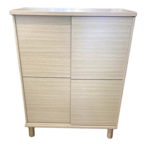 ニトリ シューズボックス ナチュラル スライド式 ロータイプ