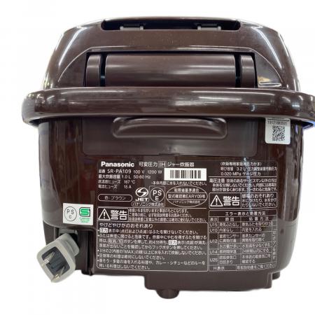 Panasonic (パナソニック) 圧力IH炊飯ジャー SR-PA109 2019年製 5.5合