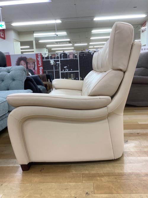 karimoku (カリモク) 3人掛けソファー アイボリー ZW7303 半革