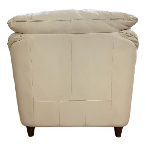 大塚家具(IDC) (オオツカカグ) 1人掛けソファー アイボリー 半革