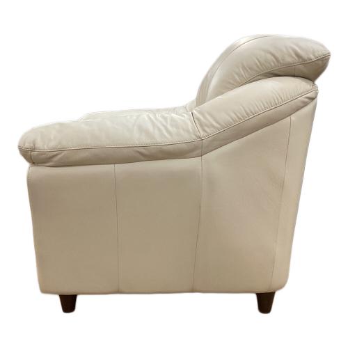 大塚家具(IDC) (オオツカカグ) 1人掛けソファー アイボリー 半革