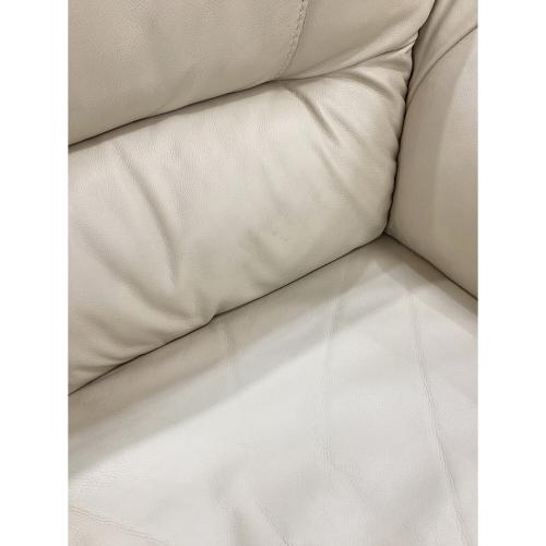 大塚家具(IDC) (オオツカカグ) 1人掛けソファー アイボリー 半革