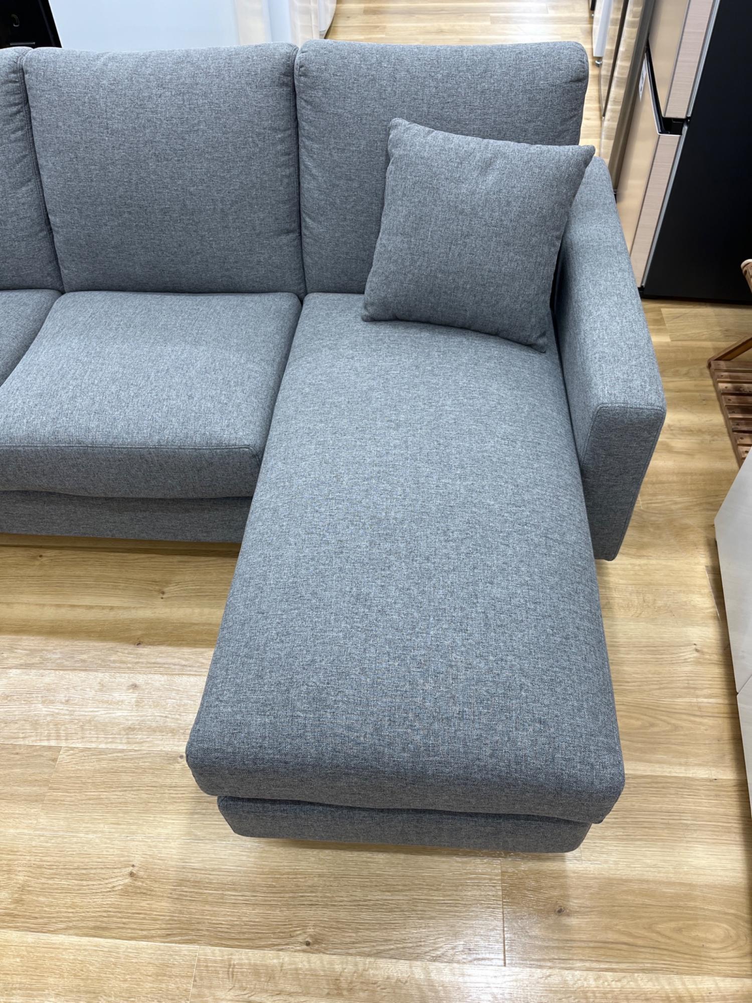 ニトリ グレー カウチソファ 収納付き 3人掛け ソファー 3人掛け グレー 収納付き(ニトリ製品) ※本日3月8日のみ