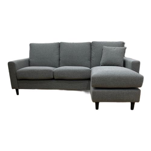 ニトリ 3人掛け カウチソファー グレー ファブリック