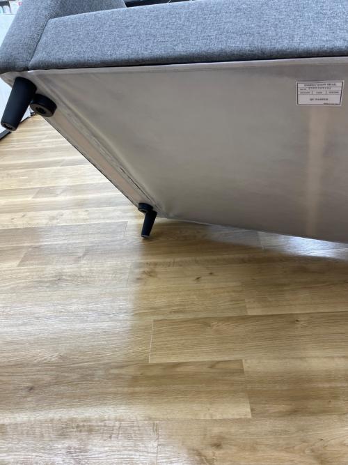 ニトリ 3人掛け カウチソファー グレー ファブリック