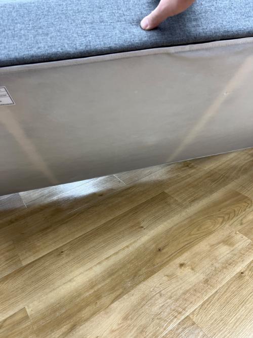 ニトリ 3人掛け カウチソファー グレー ファブリック