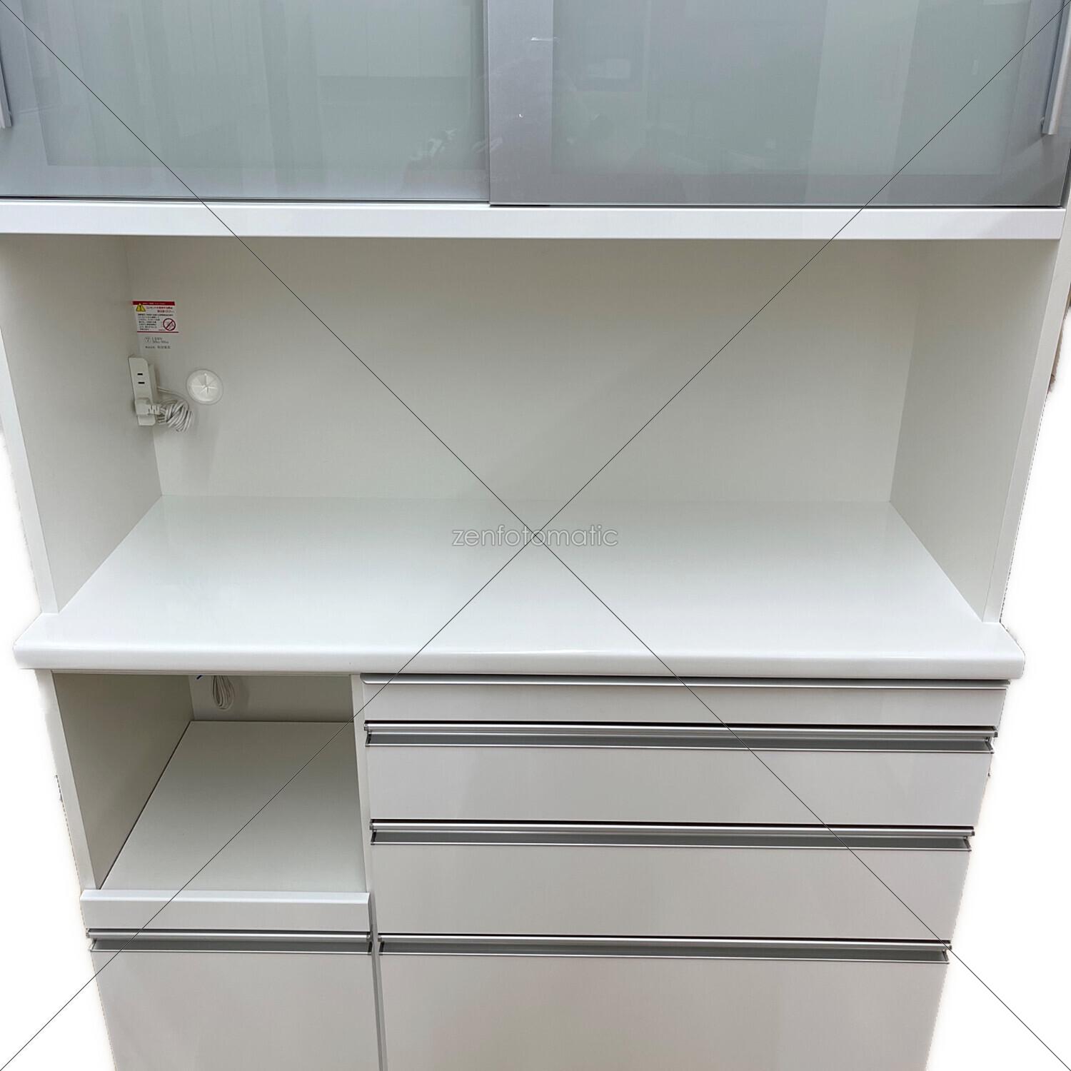 ☆松田家具　レンジボード　ブランカ　ホワイト　幅120cm 松田家具 (マツダカグ) レンジボード ホワイト モイス加工