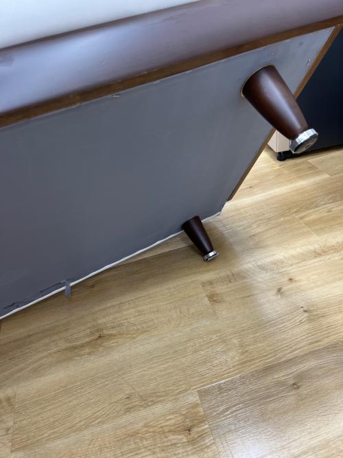 アサヒ 2人掛けソファー ホワイト 合皮 シアトル