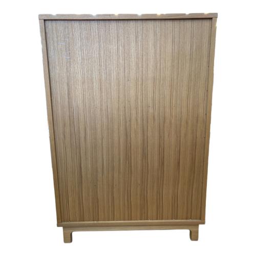 シェルフ ナチュラル×ブラウン フラップ扉