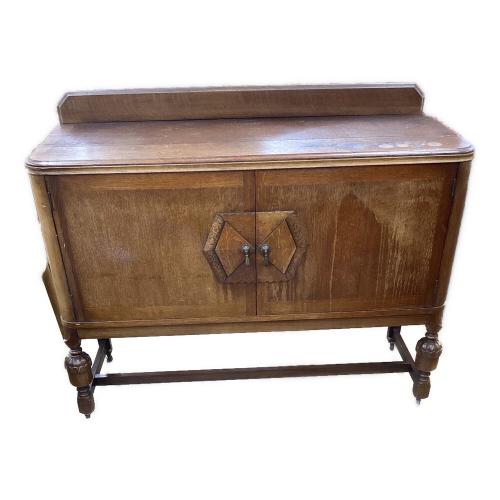 サイドボード ブラウン×ゴールド