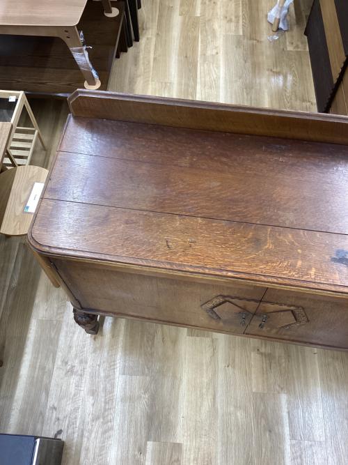 サイドボード ブラウン×ゴールド