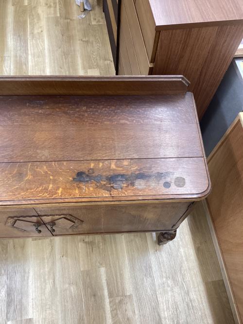 サイドボード ブラウン×ゴールド