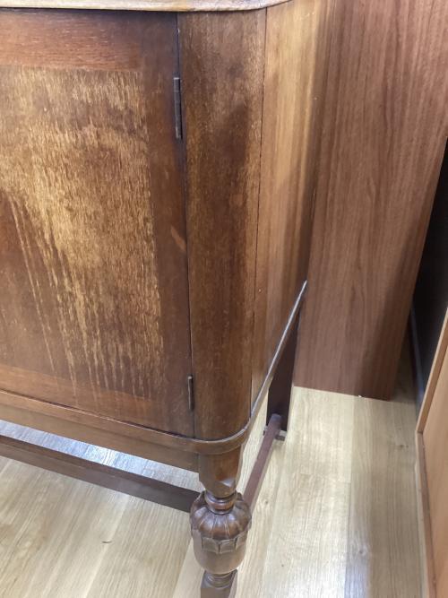 サイドボード ブラウン×ゴールド