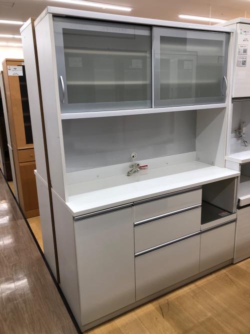 高橋木工所 (タカハシモッコウジョ) レンジボード ホワイト ソフトクローズ スライド扉