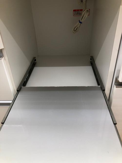 高橋木工所 (タカハシモッコウジョ) レンジボード ホワイト ソフトクローズ スライド扉