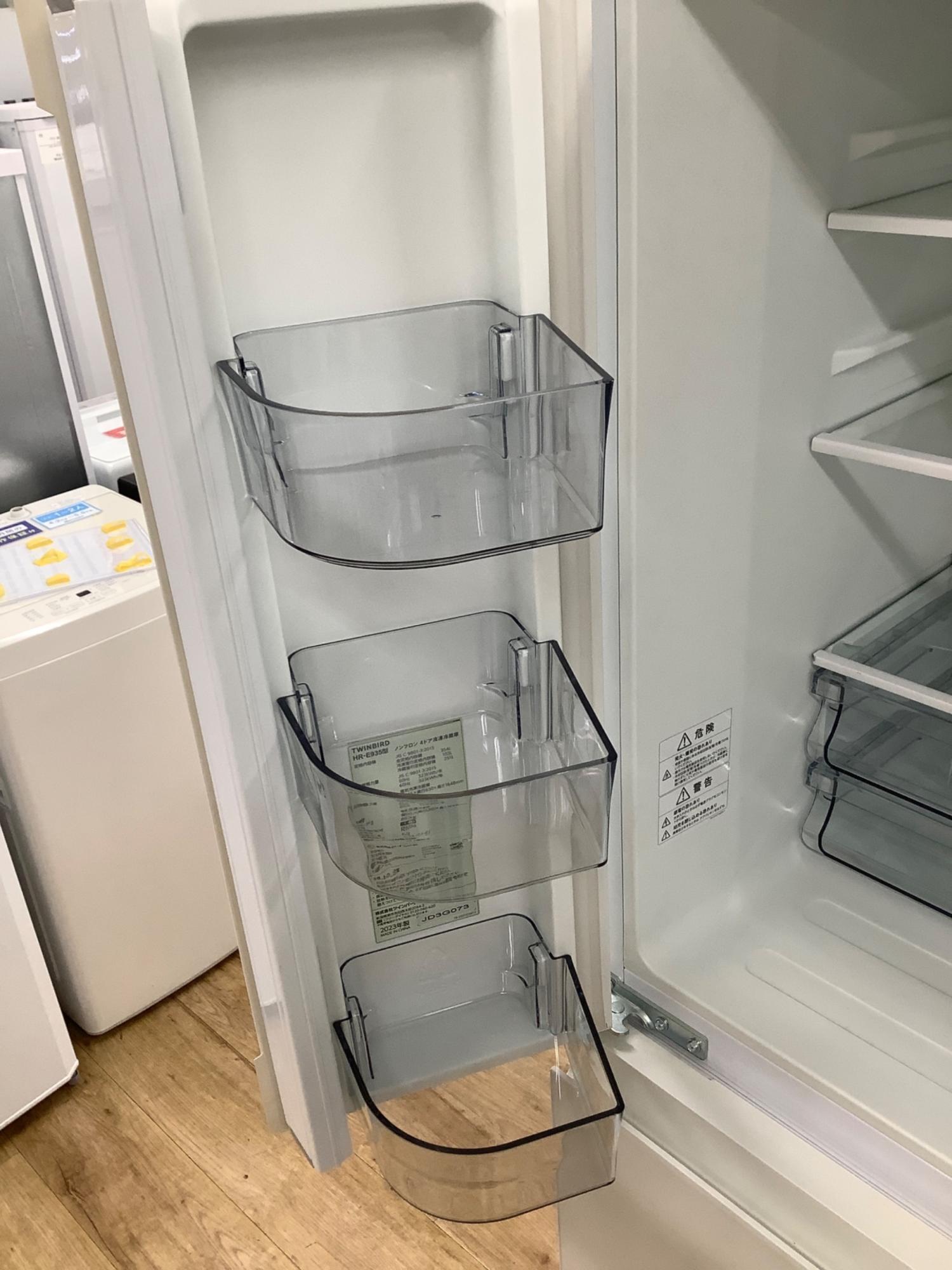 TWINBIRD 冷凍冷蔵庫　HR-E935型　2023年製　354L ツインバード 354L 4ドア冷蔵庫 2023年製 HR-E935