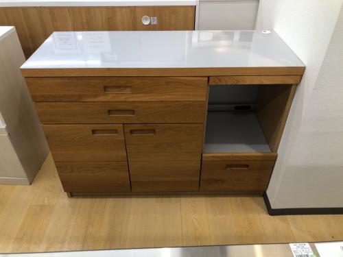 UNICO (ウニコ) キッチンカウンター ナチュラル サイズ 1202×450×880mm （横×奥行×高さ） HUTTE