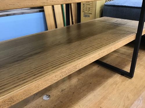 ニトリ ローボード ナチュラル×ブラック アウロス3