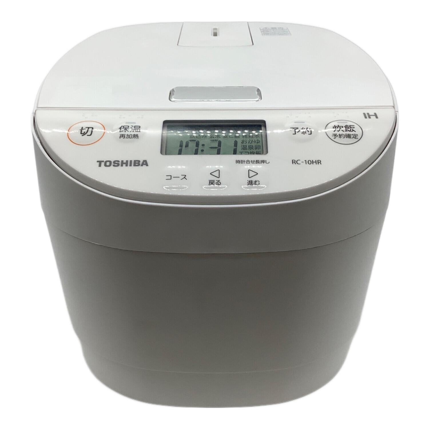 TOSHIBA RC-10HR IHジャー　炊飯器　東芝　5.5合 TOSHIBA (トウシバ) IH炊飯ジャー RC-10HR 2023年製 5.5合(1.0L