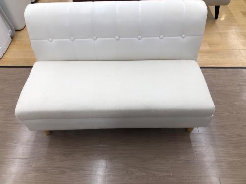 2人掛けソファー ホワイト O M-149  ファブリック