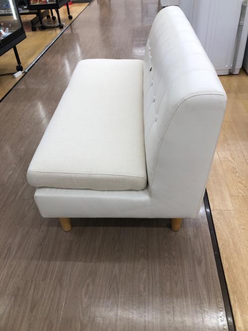 2人掛けソファー ホワイト O M-149  ファブリック