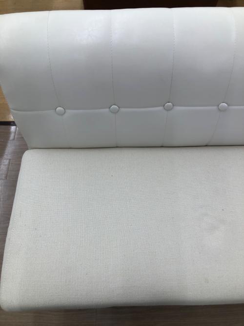 2人掛けソファー ホワイト O M-149  ファブリック