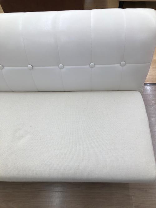 2人掛けソファー ホワイト O M-149  ファブリック