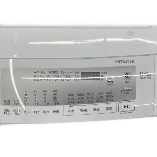 HITACHI (ヒタチ) ドラム式洗濯乾燥機 輸送ボルト欠品 11.0kg 6.0㎏ BD-SG110HL 2022年製 側面ハガレ有 クリーニング済 50Hz／60Hz