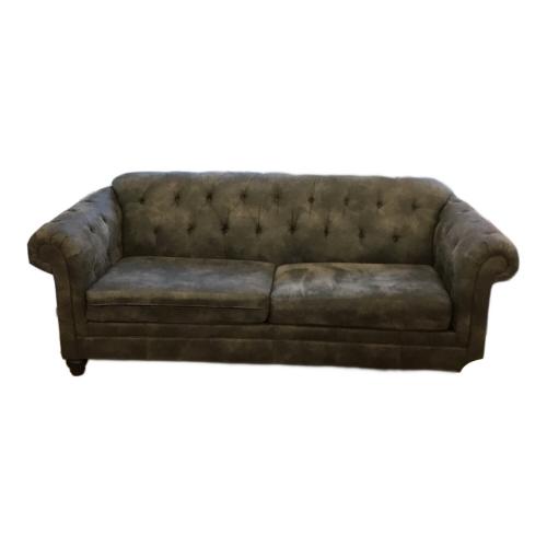 ASHLEY Furniture (アシュレイファニチャー) 3人掛けソファー チェスターフィールド グレー