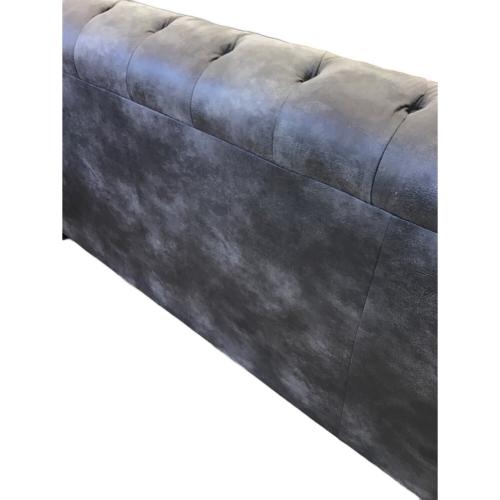 ASHLEY Furniture (アシュレイファニチャー) 3人掛けソファー チェスターフィールド グレー