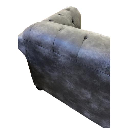 ASHLEY Furniture (アシュレイファニチャー) 3人掛けソファー チェスターフィールド グレー