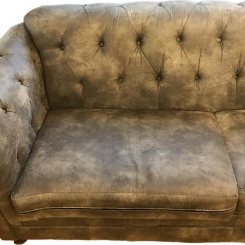 ASHLEY Furniture (アシュレイファニチャー) 3人掛けソファー チェスターフィールド グレー