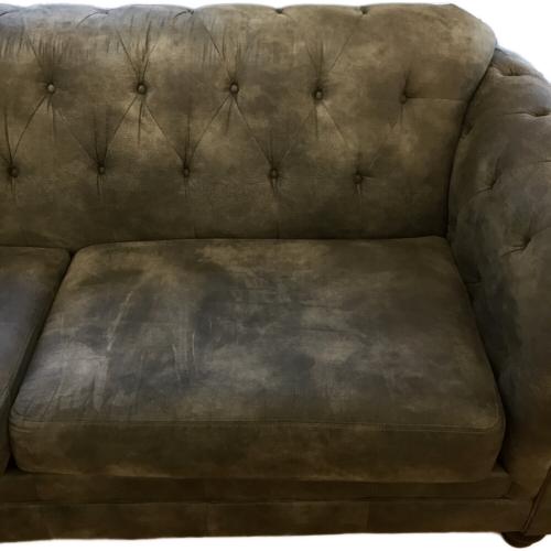 ASHLEY Furniture (アシュレイファニチャー) 3人掛けソファー チェスターフィールド グレー