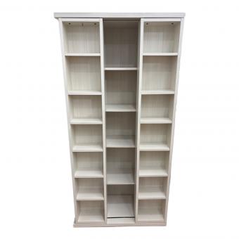 スライド書棚 ホワイト