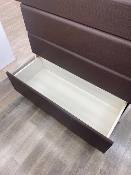 ニトリ 6段チェスト ブラウン×ホワイト