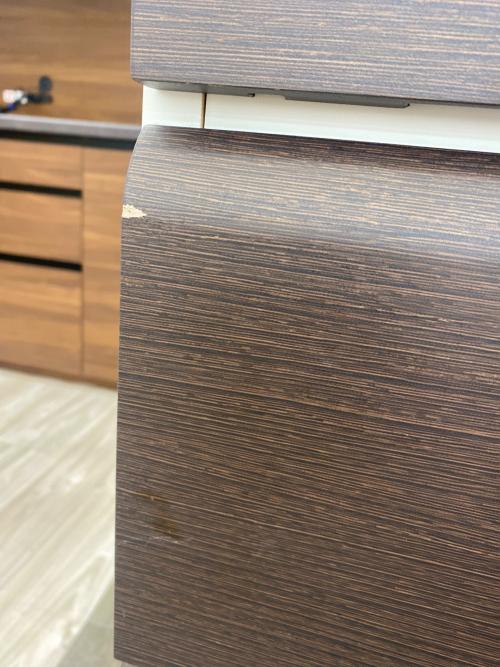 ニトリ 6段チェスト ブラウン×ホワイト