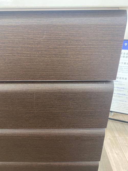 ニトリ 6段チェスト ブラウン×ホワイト