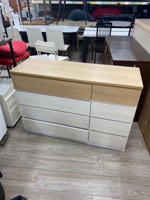 中村敬木工 (ナカムラタカシモッコウ) 4段チェスト ナチュラル×ホワイト