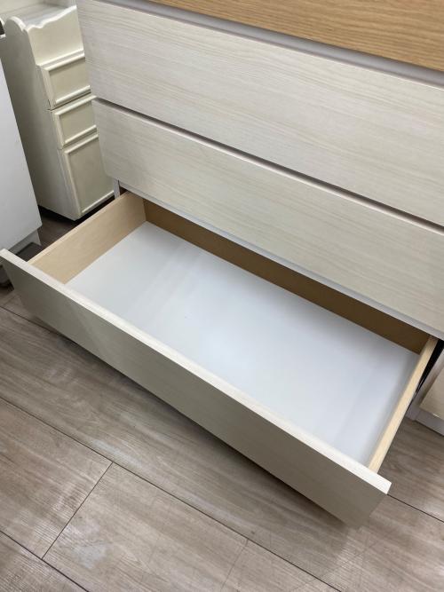 中村敬木工 (ナカムラタカシモッコウ) 4段チェスト ナチュラル×ホワイト