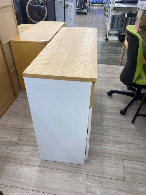 中村敬木工 (ナカムラタカシモッコウ) 4段チェスト ナチュラル×ホワイト