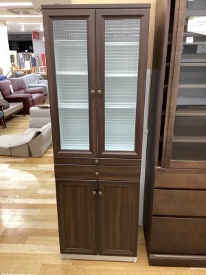 食器棚 ブラウン