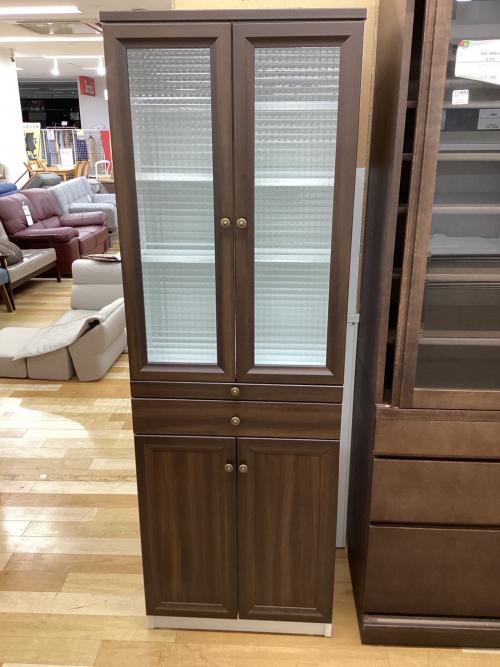 食器棚 ブラウン