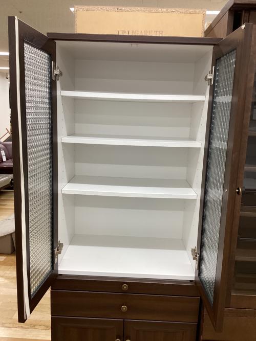食器棚 ブラウン