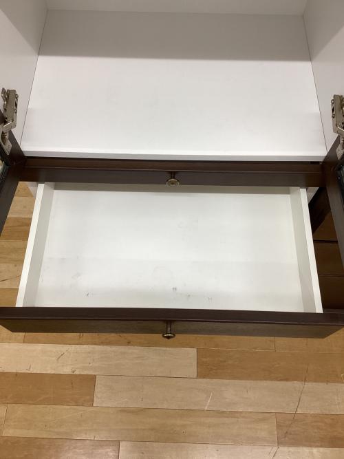 食器棚 ブラウン