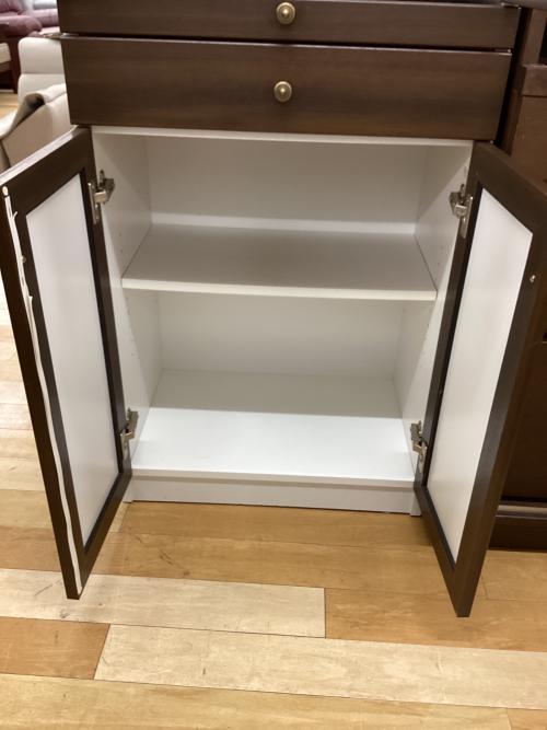 食器棚 ブラウン