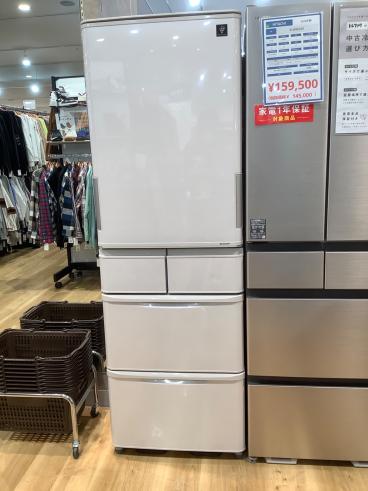 SHARP 4ドア2018年415L SJ-GT42D-W 表示価格より20％OFF‼•家電6ヶ月保証】SHARP 冷蔵庫 415L SJ-GT42D-W