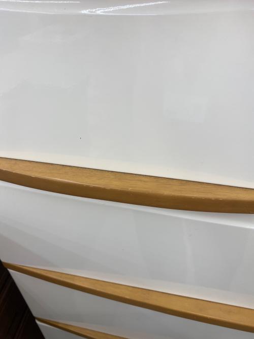 6段チェスト ナチュラル×ホワイト