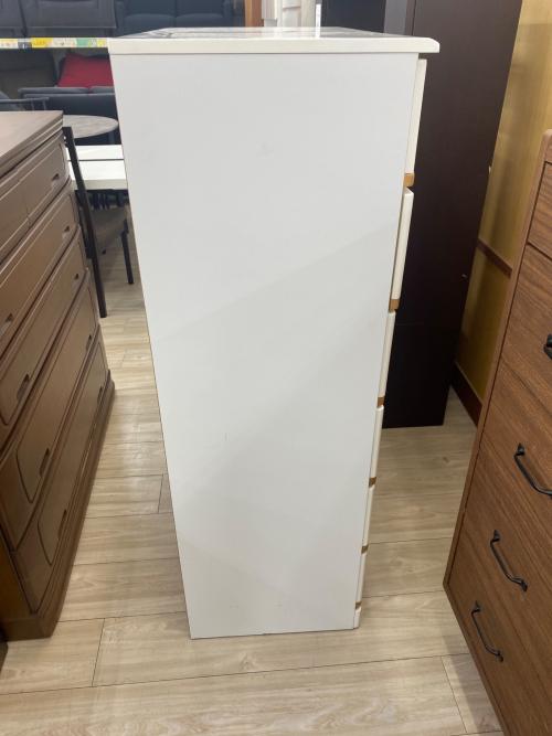 6段チェスト ナチュラル×ホワイト