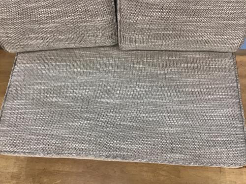 UNICO (ウニコ) 2人掛けソファー グレー×ブラウン アルベロ