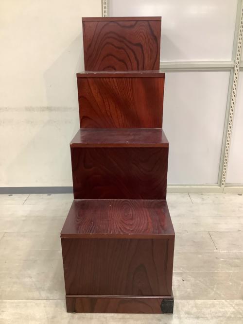 飛鳥民芸 階段箪笥 ブラウン